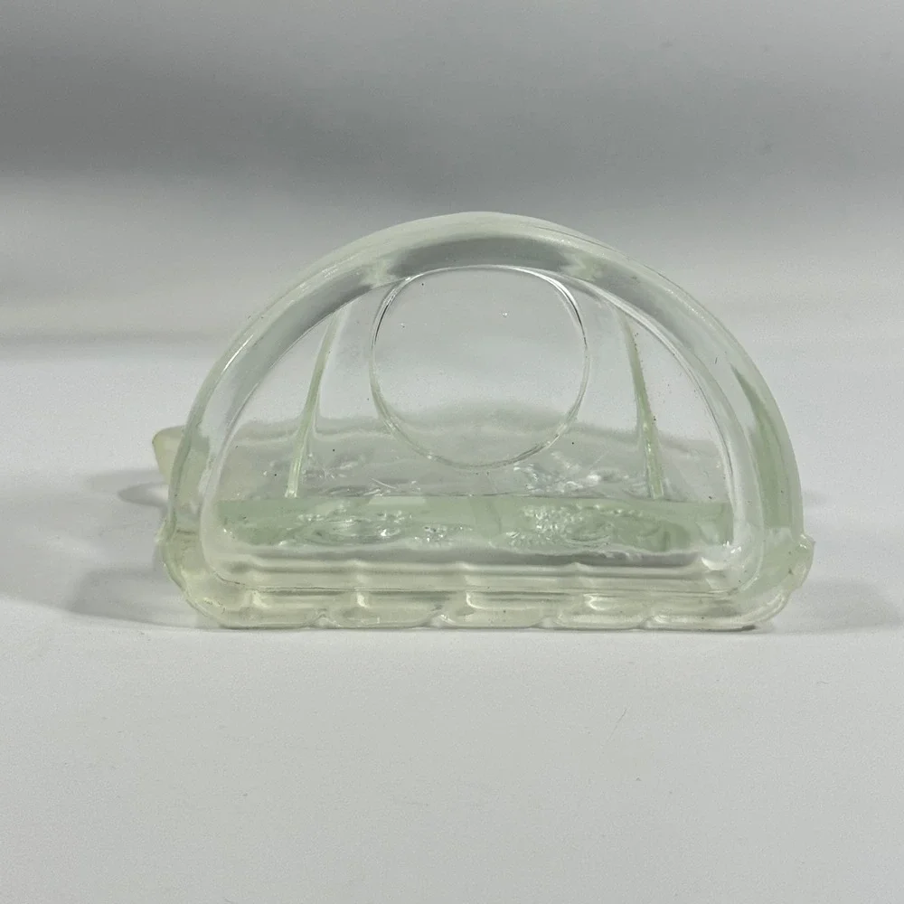 VTG Nativity Scene Votive Holder Frosted Glass Christmas Religious‎ Decor Small